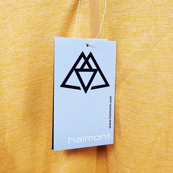 Haimont Mens Long Sleeve Yellow Pullover Shirt Size 3XL - Picture 4 of 7